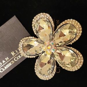 Joan Rivers vintage rhinestone pin